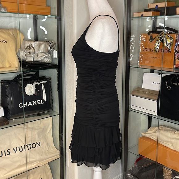 MODA INTERNATIONAL By Victoria Secret Ruched Dress in Black - Picture 2 of 4